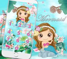 Cute Mermaid Theme تصوير الشاشة 3