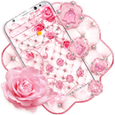 Diamond Rose Pink Theme aplikacja