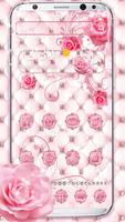 Diamant Rose Rose Thème Affiche