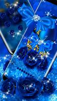 ブルーファンタジーダイヤモンドボウテーマ 光沢のあるクールな青の悪魔ジローズ壁紙 スクリーンショット 2
