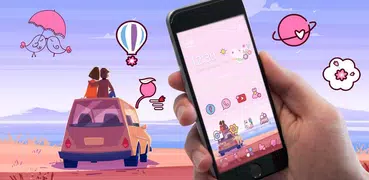 Pink Love Theme for Android Free