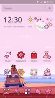 Pink Love Theme for Android Free plakat