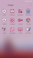 Pink Love Theme for Android Free Ekran Görüntüsü 2