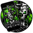 Gothic Metal Graffiti Skull Theme