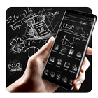 Blackboard Graffiti Theme أيقونة
