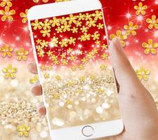 Schimmer Gold Live Wallpaper Thema Screenshot 3