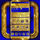 Cobalt and Gold Launcher Theme APK