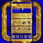 Cobalt and Gold Launcher Theme icône