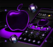 Violet Neon Apple Tech Theme poster