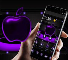 Violet Neon Apple Tech Theme screenshot 1