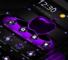 Tema Bisnis Violet Neon Tech syot layar 2