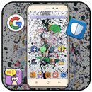 Cool graffiti style cell phone theme APK