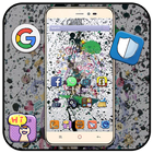 Cool graffiti style cell phone theme आइकन