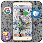 Cool graffiti style cell phone theme Zeichen