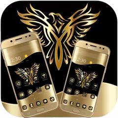 Gold Luxury Eagle Theme APK download