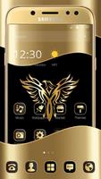 Gold Luxury Eagle Theme ポスター