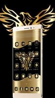 Gold Luxury Eagle Theme syot layar 1