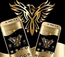 Gold Luxury Eagle Theme captura de pantalla 3