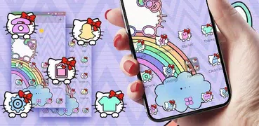 Purple Rainbow Kitty Theme