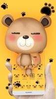 Yellow Vinny Bear Cute Theme 스크린샷 1