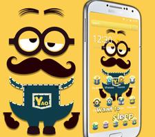 Tema de dibujos animados lindo amigo feliz captura de pantalla 1