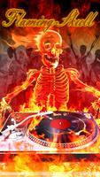 Flaming Skull DJ Theme Affiche