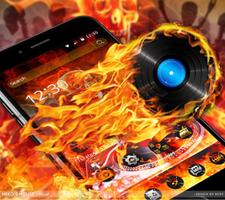 Flaming Skull DJ Theme capture d'écran 2