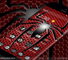 Red Metal Spider Theme پوسٹر