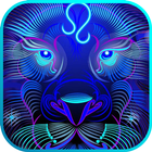 Icona Neon Leo Lion Theme