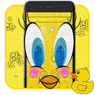 Glittering Yellow Bird Cartoon Theme🐥 أيقونة