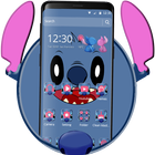 Cute Blue Devil Cartoon Theme🐨 icon