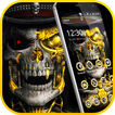 ”Luxury Golden Metal Skull Theme