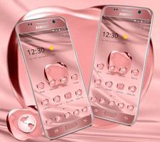 Rose Gold Color Crystal Apple Theme imagem de tela 2