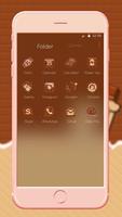 Cute Brown Chocolate Theme ภาพหน้าจอ 2