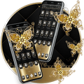 Gold Leather Luxury Business Theme