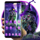 Magic Purple Cartoon Owl Theme APK