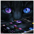 Dark Black Magic Kitty Theme APK