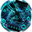 ”Blue Magic Supernatural Neon Wolf Theme