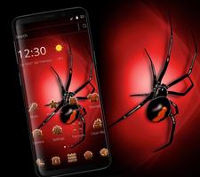 Red Poisonous Spider Theme पोस्टर