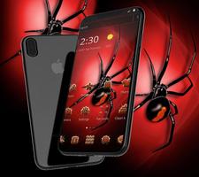 برنامه‌نما Red Poisonous Spider Theme عکس از صفحه