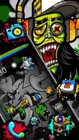 Rock Skull Graffiti Theme اسکرین شاٹ 3