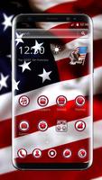 American Flag Theme Cartaz