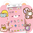 ”Pink Cute Cartoon Bear Theme