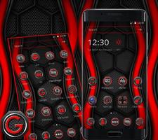 Red and Black Launcher Theme تصوير الشاشة 3