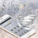 Silver Glitter Dazzling Theme APK