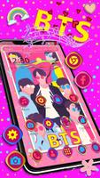 Music Band BTS Theme โปสเตอร์