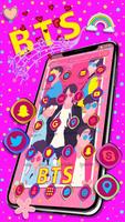 Music Band BTS Theme ภาพหน้าจอ 1