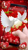 Gorgeous Rose Pigeon Heart Theme スクリーンショット 2