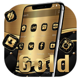 Golden Luxury Black Business Theme icône