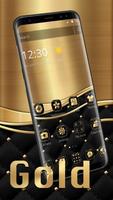 Golden Luxury Black Business Theme الملصق